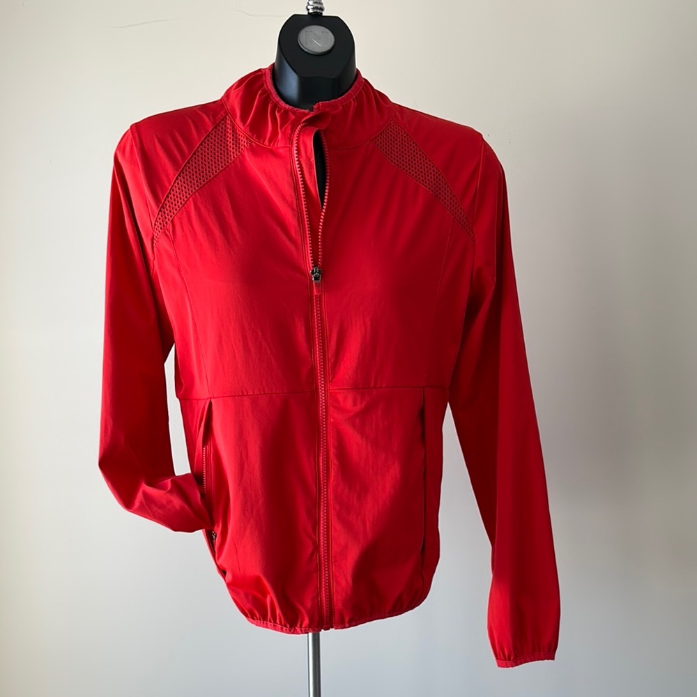 Vibrant Red Women's running Jacket